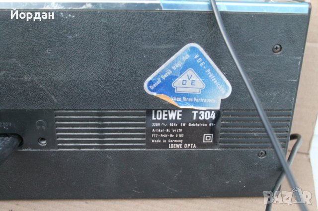 Радио ''Loewe Opta T304'', снимка 6 - Радиокасетофони, транзистори - 43490257