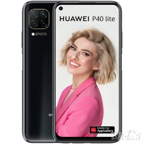 Huawei P40 Lite, Dual SIM, 128GB, 6GB RAM, 4G, Midnight Black, снимка 3 - Huawei - 51003752