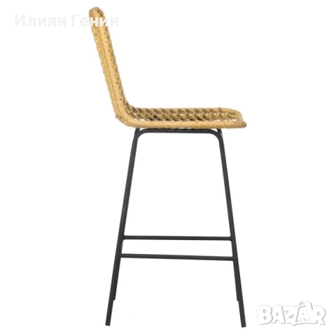 HOMCOM Комплект от 2 бар стола с облегалка, снимка 2 - Столове - 51601484