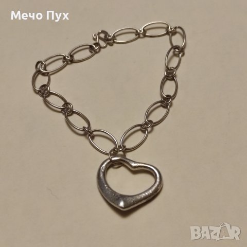 Сребърна гривна (226), снимка 2 - Гривни - 43690377