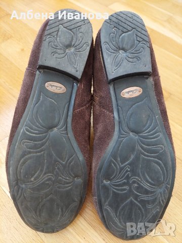 Боти от естествен велур Clarks номер , снимка 9 - Дамски боти - 43077608