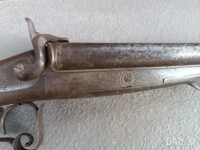 Щифтова пушка двуцевка , снимка 4 - Антикварни и старинни предмети - 49529233