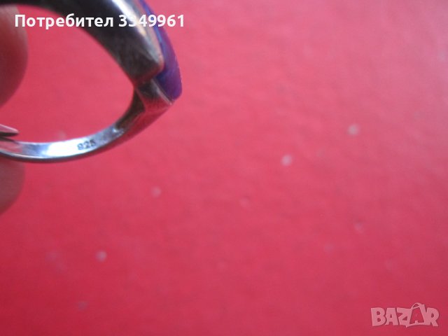 Страхотен сребърен пръстен с камък 925 РОВ, снимка 4 - Пръстени - 36704154