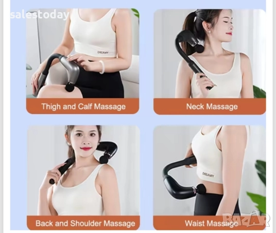 Масажор с дръжка 34см, Ударен Мускулен Масажор , снимка 3 - Аксесоари и консумативи - 46343006