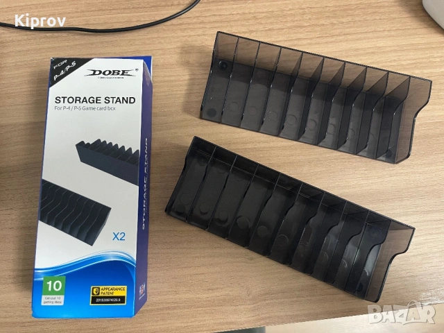 2 Pcs For PS4 PRO Slim Console Game Card Disk Box Storage Stand Holder Accessories For Play Station 