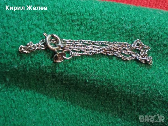 ТЪНКА ФИНА СРЕБЪРНА ГРИВНИЧКА СРЕБРО 925 ПОДХОДЯЩА и за ГЛЕЗЕН ЗАКОПЧАЛКАТА е САМО ПОСРЕБРЕНА! 25974, снимка 10 - Гривни - 35975166