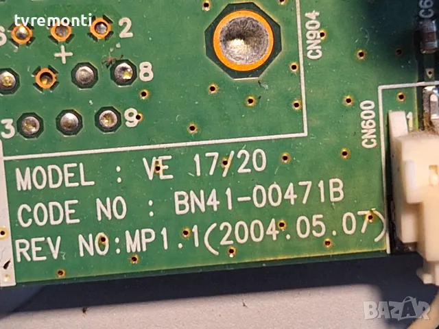 Main Board Bn41-00471B for SAMSUNG, LW20M21C for 20 inc DISPLAY V201V1-T01 REV.C3, снимка 3 - Части и Платки - 47627027