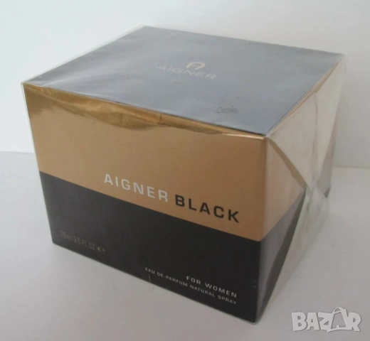 Aigner Black for Women 75 ml Eau de Parfum spray new in sealed box !
