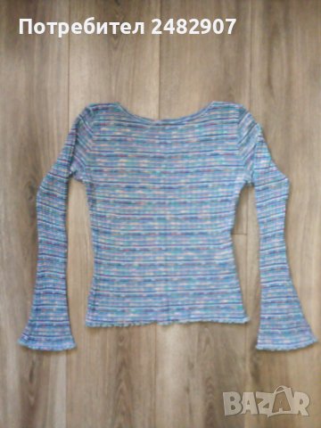 Дамска блуза в синьо, снимка 4 - Блузи с дълъг ръкав и пуловери - 40755304
