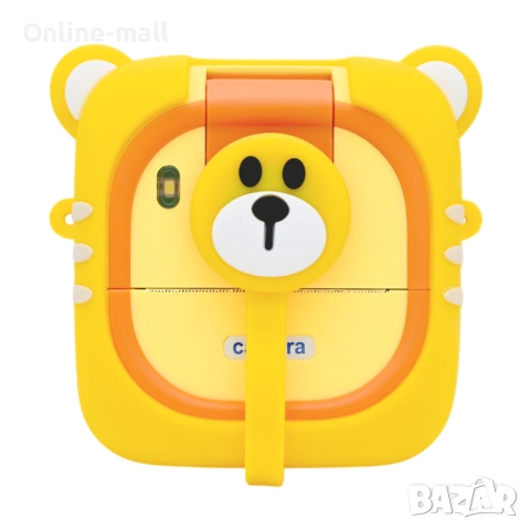 Детска камера с принтер и 180° въртящ се обектив – Образователна камера за деца с игри, 32GB карта и, снимка 10 - Фотоапарати - 53244132