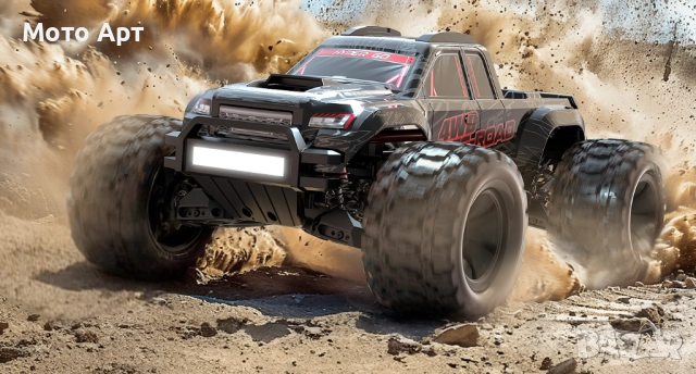 RC Количка MJX Hyper Go 10208 1/10 90KM/H Brushless RC Car 4WD - Нова, снимка 5 - Електрически играчки - 51881789