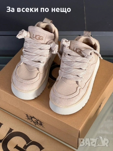 UGG Дамски Бежови Маратонки🔝Дамски Спортни Обувки В Бежов Цвят ЮДЖИДЖИ🔝Кецове Код E902, снимка 2 - Маратонки - 51865210