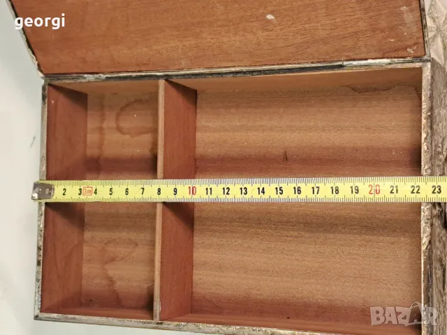 кутия за бижута с посребрен метален обков  7/1, снимка 7 - Антикварни и старинни предмети - 49666391