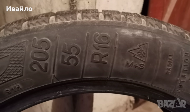 Продавам 1 брой зимна гума 205.55.16 дот 2019 Kleber , снимка 3 - Гуми и джанти - 52150581