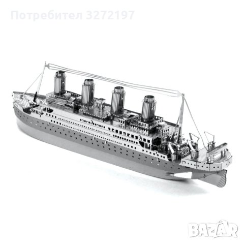 3D лазерно изрязан металeн пъзел Titanic - Направи си сам., снимка 1