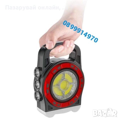 Многофункционален фенер, слънчев панел, фенер за къмпинг, снимка 3 - Къмпинг осветление - 43106954