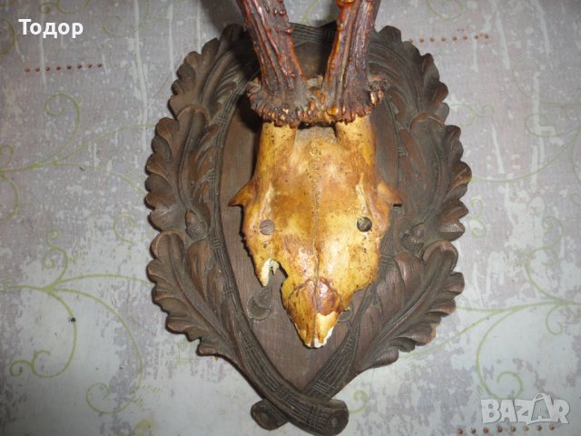Уникален немски ловен трофей дърворезба 8, снимка 5 - Антикварни и старинни предмети - 43728551