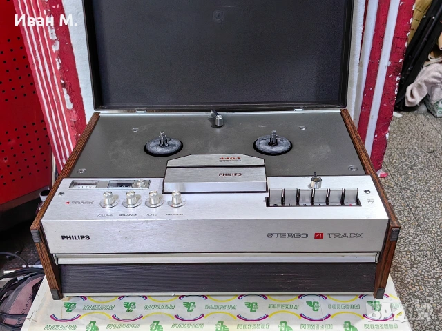 Ролков магнетофон Philips 4404 , снимка 3 - Аудиосистеми - 53494763