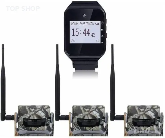 Безжична система за детектор на движение за лов сигнализация 1 приемник + 3 PIR сензора