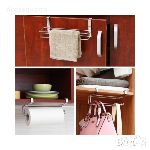 2496 Хромирана Стойка за кухненска хартия, снимка 6 - Други стоки за дома - 44011767