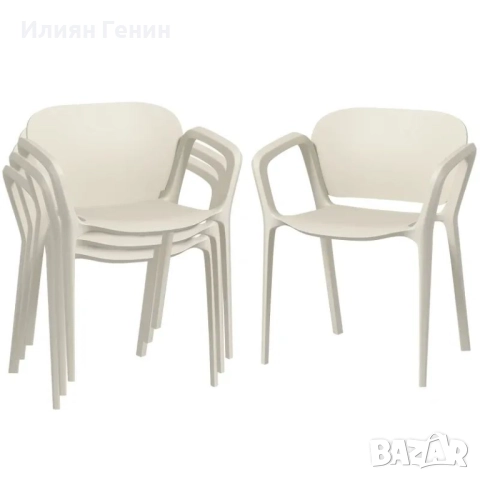 Комплект градински столове Outsunny от 3бр., снимка 5 - Градински мебели, декорация  - 52327169