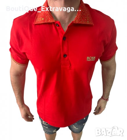 Мъжка тениска Hugo Boss Polo Red !!!