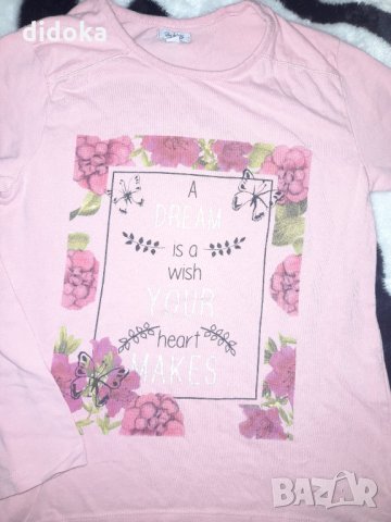 Розова блуза , снимка 2 - Детски Блузи и туники - 35106347