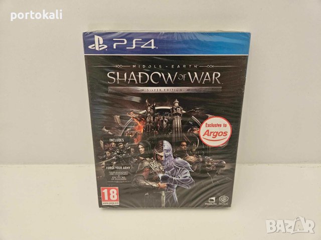 НОВА! PS4 Playstation 4 игра Shadow Of War SteelBook Limited Edition