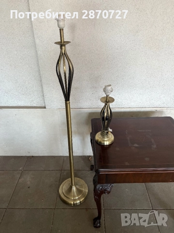 месингови лампи, снимка 3 - Настолни лампи - 52170466