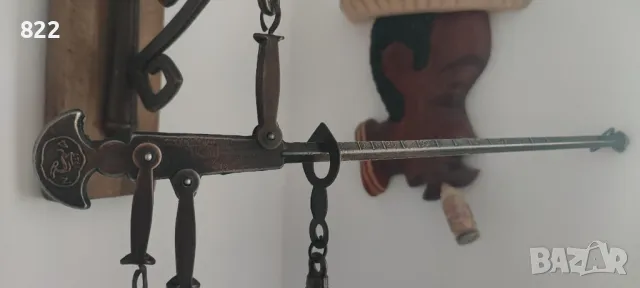 Малка месингова/ бронзова паланца за подправки.1947г., снимка 2 - Антикварни и старинни предмети - 48917892