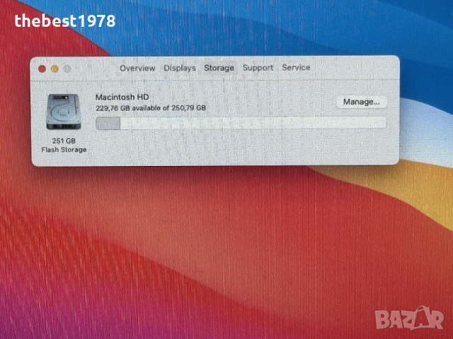 MacBook Air 13`Core i7/8GB RAM/256GB SSD/Бат 10ч/Cto Custom, снимка 6 - Лаптопи за работа - 44853591