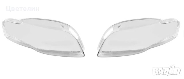 Комплект Стъкла за фар фарове Audi A4 B7 ляво и дясно stykla, снимка 1 - Части - 43046610