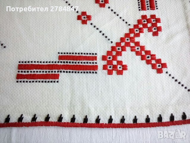 Каре с ръчна бродерия на панама , снимка 6 - Покривки за маси - 37603765