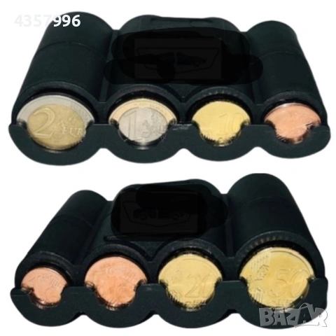 Монетник за Евро монети-органайзер, 10 x 8см, снимка 3 - Аксесоари и консумативи - 53088243