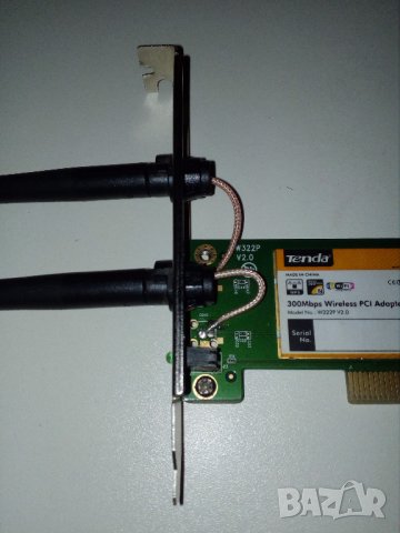 Tenda 300 Mbpc wireless PCI adapter за настолен компютър, снимка 1 - Други - 33019641