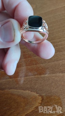 Мъжки пръстен от медицинска стомана, снимка 2 - Пръстени - 40723320