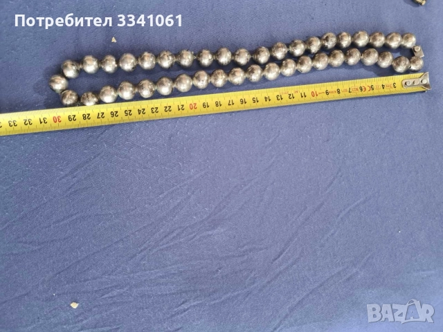 Дамски сребърен гердан, снимка 2 - Колиета, медальони, синджири - 52920495