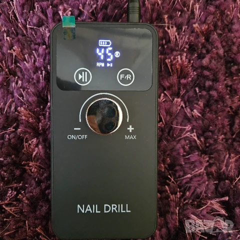 Черна пила за сваляне на геллак с тъч бутони, снимка 2 - Продукти за маникюр - 51224362