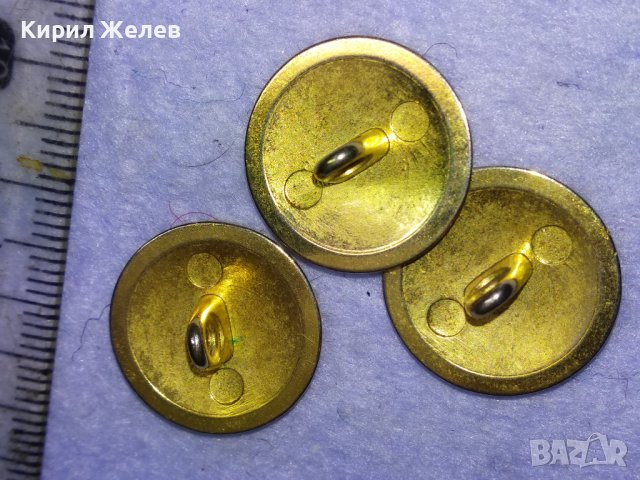 ТРИ СТАРИ ЕМАЙЛИРАНИ МЕТАЛНИ КОПЧЕТА с КРАСИВ ГЕРБ ХЕРАЛДИКА и ПОЗЛАТА 41043, снимка 4 - Колекции - 43553081