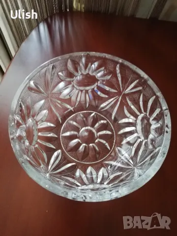 Дебелостенна кристална купа, снимка 3 - Аксесоари за кухня - 49839935