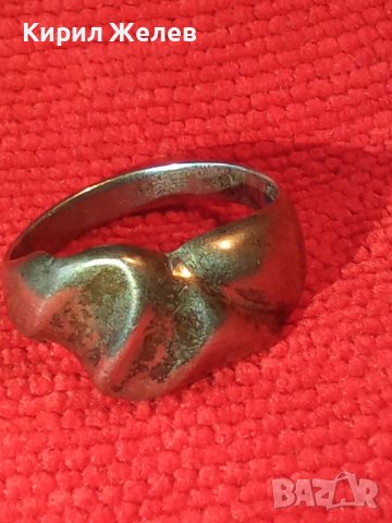 СТИЛЕН и ЕЛЕГАНТЕН СРЕБЪРЕН ПРЪСТЕН СТАРА РЪЧНА МАЙСТОРСКА ИЗРАБОТКА ВИСОКА ПРОБА СРЕБРО 19431