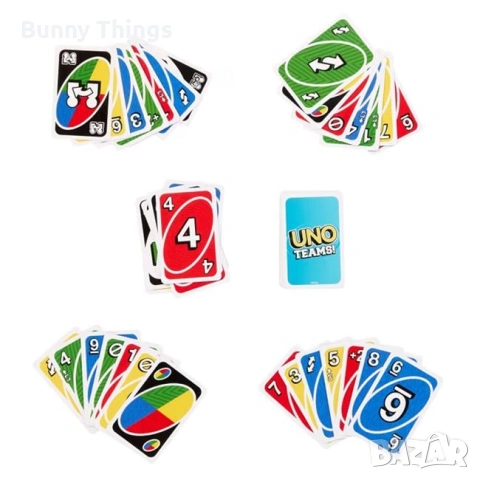 Настолна игра UNO Teams – Mattel, снимка 2 - Игри и пъзели - 53410220