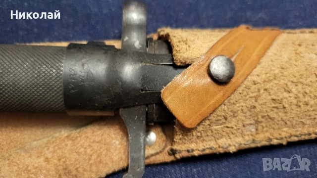 Щик маузер Швеция модел 1896 с лопус и заключване, снимка 3 - Антикварни и старинни предмети - 52373241