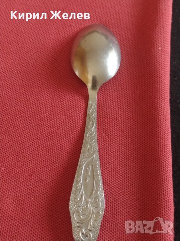 Стара лъжичка за кафе чай от соца красива орнаментика за КОЛЕКЦИЯ ДЕКОРАЦИЯ БИТОВ КЪТ 31649, снимка 4 - Други ценни предмети - 43818497
