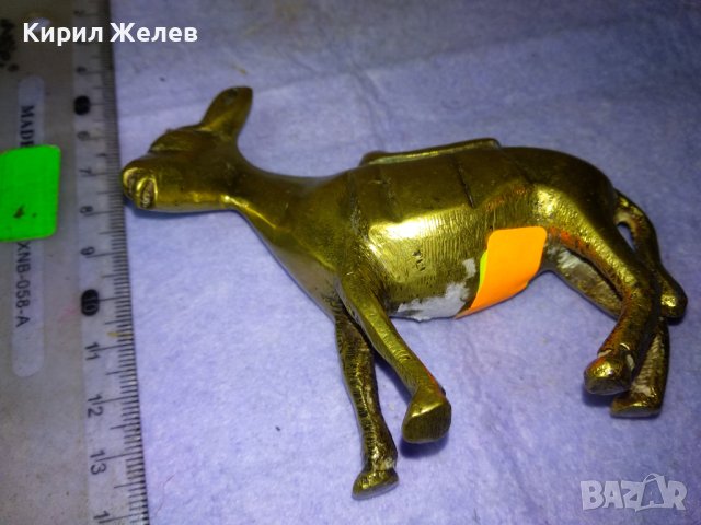Старо СИМПАТИЧНО ДЕКОРАТИВНО КОЛЕКЦИОНЕРСКО БРОНЗОВО МАГАРЕНЦЕ ОСЕЛ За ИНТЕРИОРНА ДЕКОРАЦИЯ 41392, снимка 9 - Колекции - 43920048