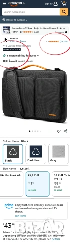 Tomtoc 360° Удароустойчива Чанта за Лаптоп до 15.6-16", снимка 2 - Части за лаптопи - 53315781