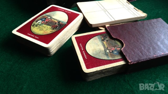 Винтидж тесте карти за игра Johnnie Walker Whisky Golfing Slip Case, снимка 1 - Антикварни и старинни предмети - 43254726