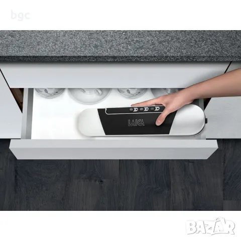 Уред за вакуумиране Laica VT3205, Extra Slim, 9 л/мин, 90W, Черен/Сив - 24 месеца гаранция, снимка 2 - Други - 49439400
