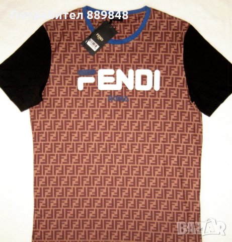 Мъжка тениска Fendi, снимка 3 - Тениски - 27987183