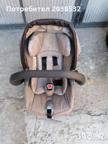 Chipolino Комбинирана количка Аура 3 в 1 Фрапе лен меланж, снимка 5 - Детски колички - 27037299